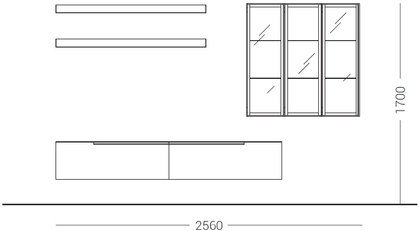 Dall'Agnese Настенная лакированная стенка для хранения со встроенной подсветкой Slim & speed up sun-id-1497397 - Вид №2