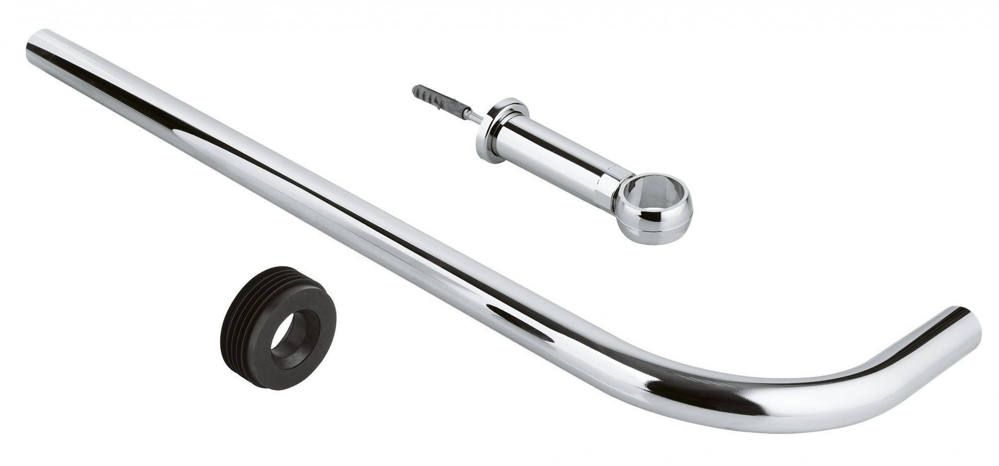 Сливная трубка для смывного устройства для унитаза GROHE, 600x200 мм, хром (37107000) Spare Parts