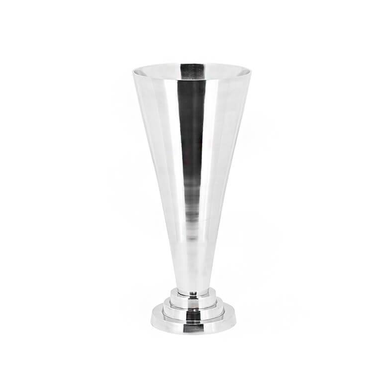 200735-02 ABHIKA ВАЗА V ФОРМЫ SILVER 