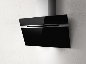 STRIPE BL/A/60/LX-PRF0100990C Вытяжки / декоративный дизайн, наклонная, 60 см, сенсорное управление, 1200 куб. м. , back aspiration, черное стекло+антрацит Elica