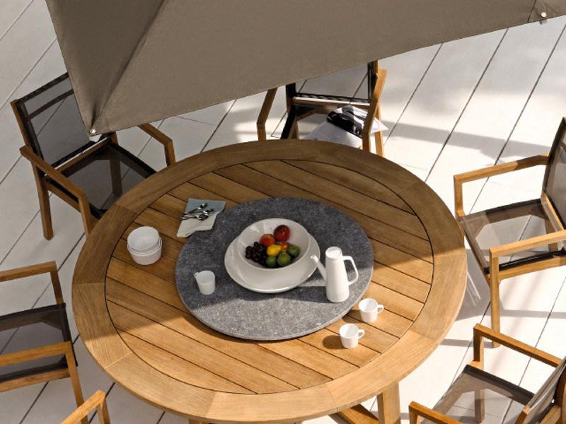 MANUTTI Круглый садовый стол из тика Siena sun-id-1443981 - Вид №2