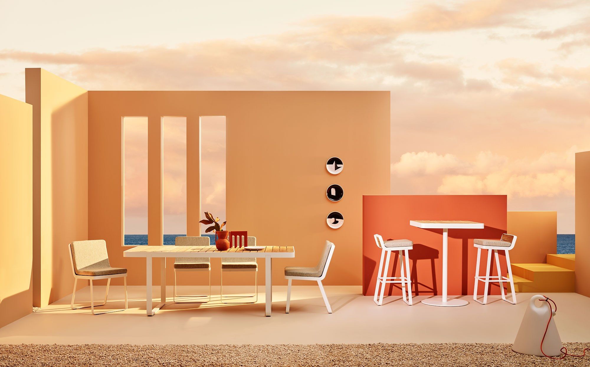 Квадратный стол из тикового дерева Terraforma ARCH-00068712