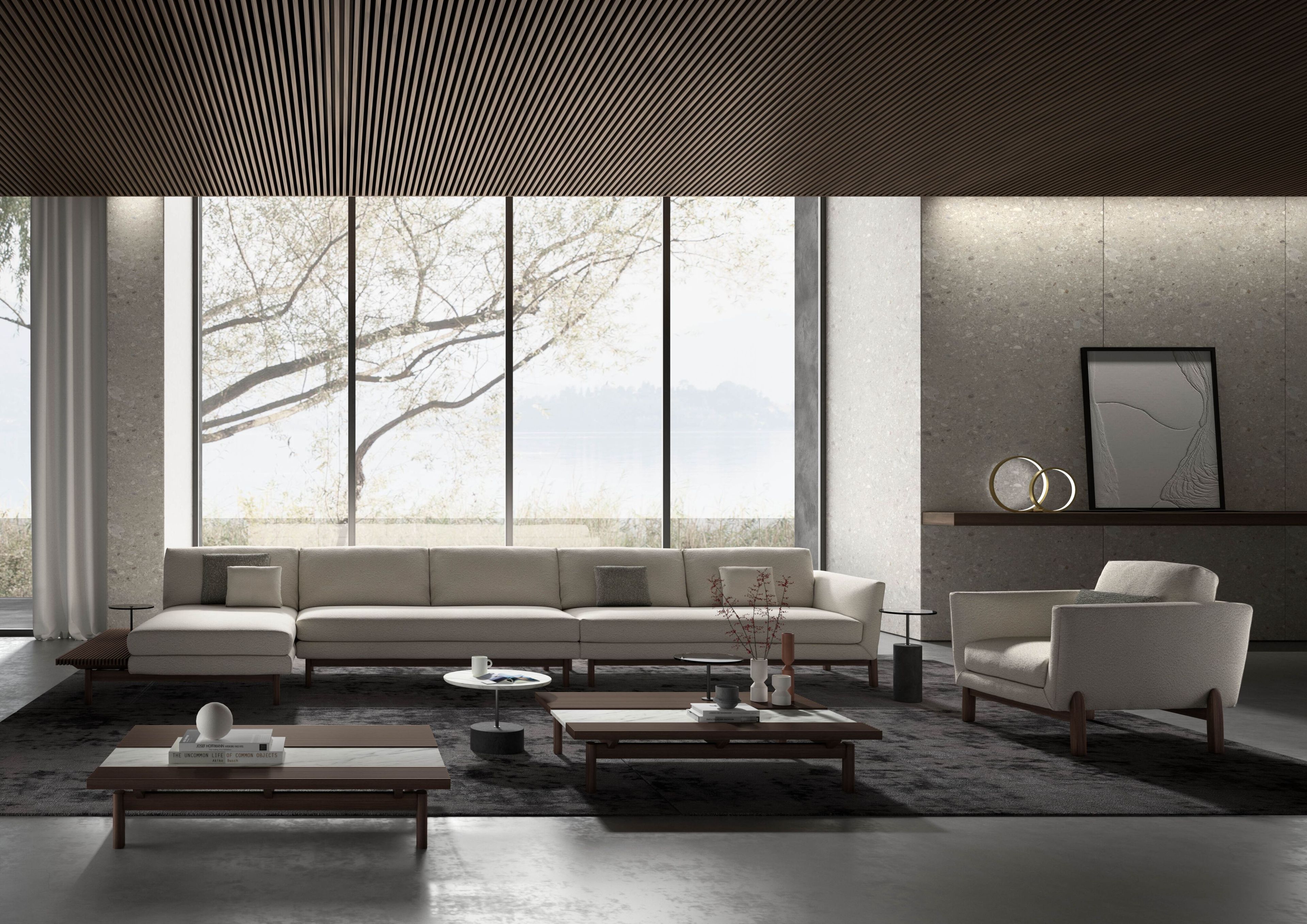 Секционный диван из кожи или ткани Vibieffe 150 FEEL ARCH-00079667 - Вид №2