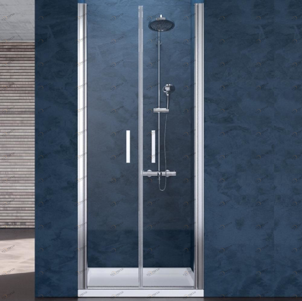 Душевое ограждение Ray RAS 85 см Karolitalia BLUBLEURAYRAS85