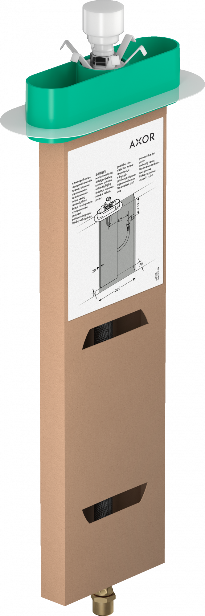 15490180 Базовый комплект для ванны на край и плитку AXOR SBOX 