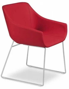 Tonon Стул с обивкой из ткани с подлокотниками Lili 147.03