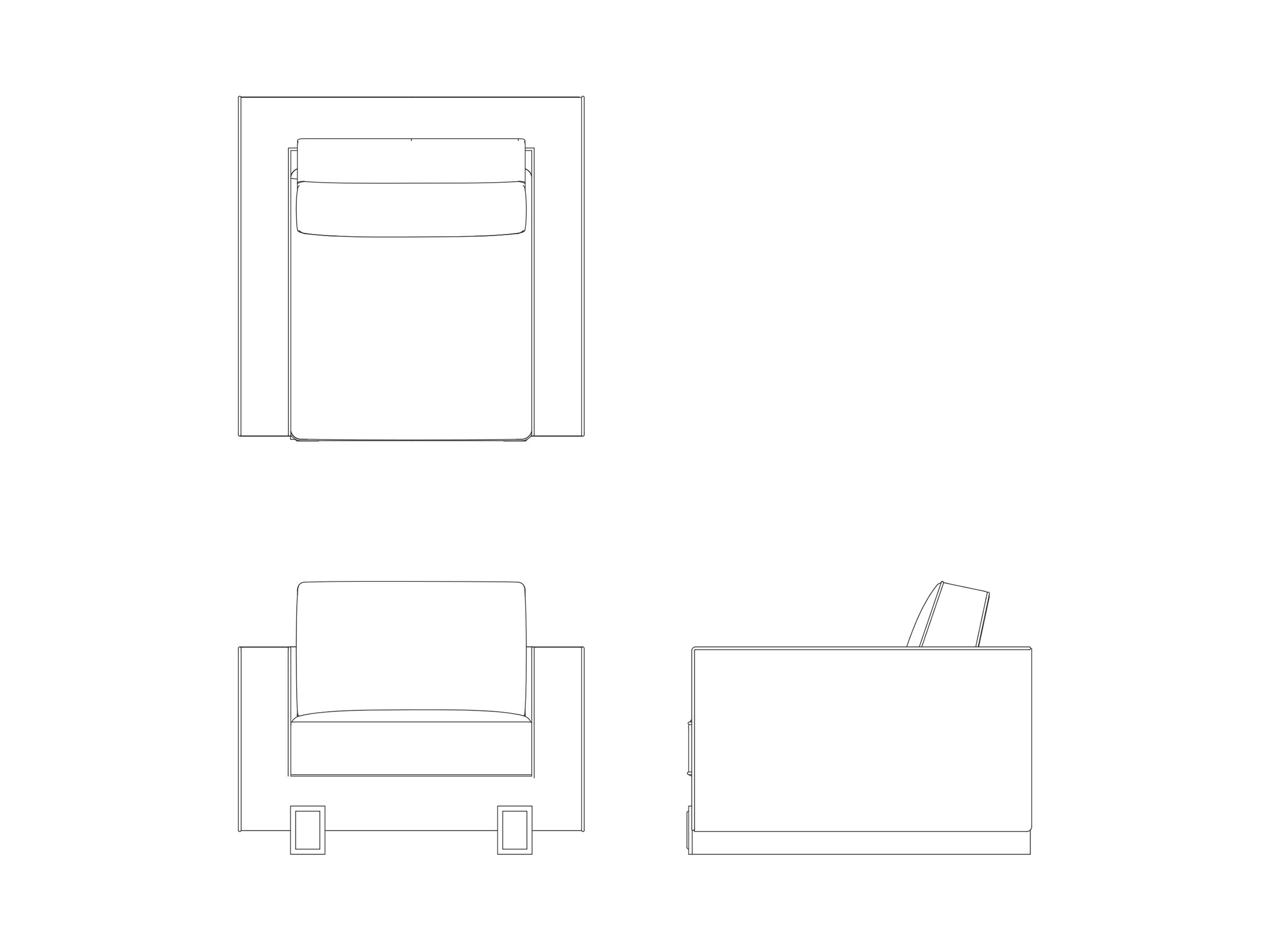 Тканевое кресло с подлокотниками Casa Magna LUSO ARCH-00147444 - Вид №2
