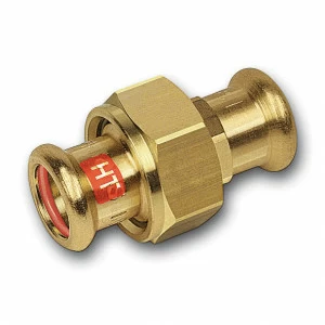 11333028 SANHA 13330 пресс-фит. солн., бронза, сгон с плоск.упл. ВПр-ВПр 28 мм