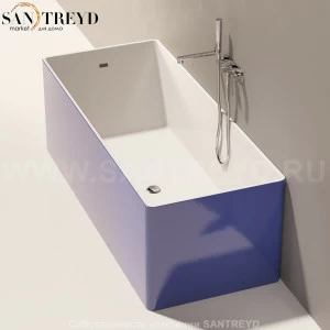 WASH BICOLOR Ванна свободностоящая 170 см синяя MW170.BC.5003