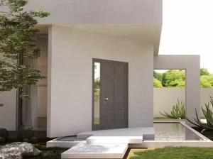 NURITH Алюминиевая входная дверь со стеклянными панелями