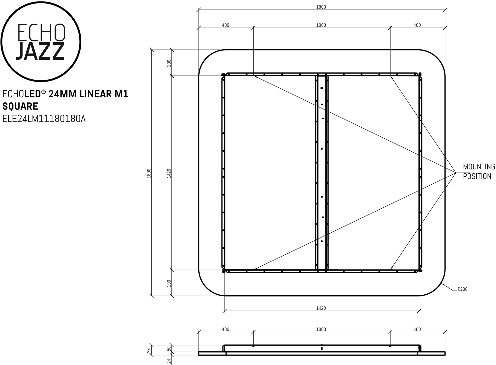 ECHOJAZZ Подвесная акустическая панель со встроенной подсветкой sun-id-1443658 - Вид №10