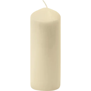 89369093 Свеча столбик бежевая 17 см STLM-0815882