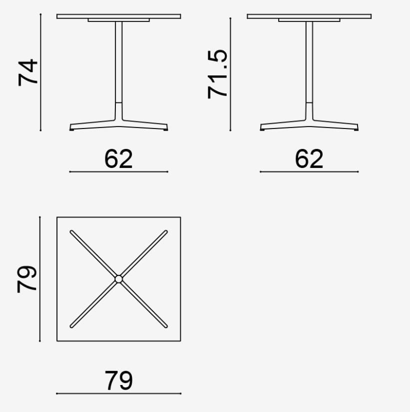 Стол со спицами Arper Wim ARCH-00041896 - Вид №27