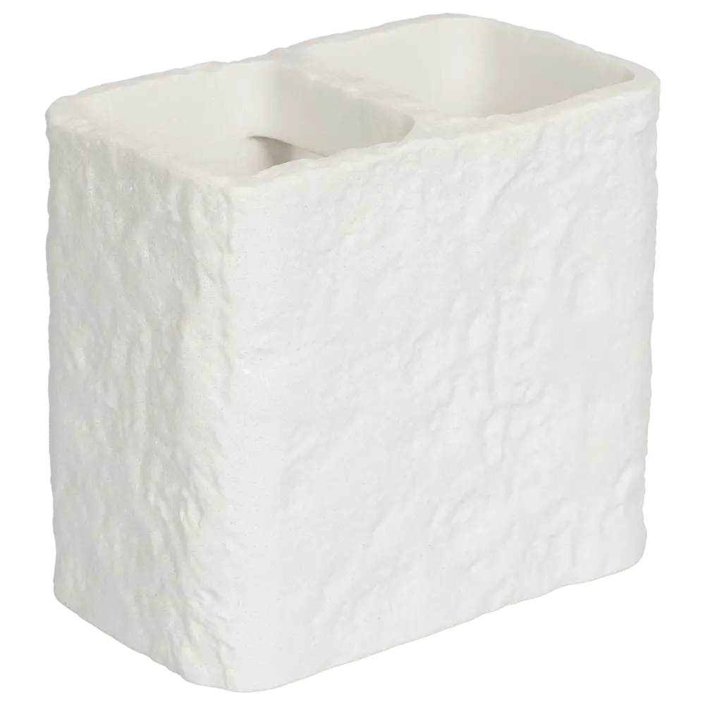 Стакан для зубных щёток Vidage Агра белый с разделителями 89380402 STLM-1520501