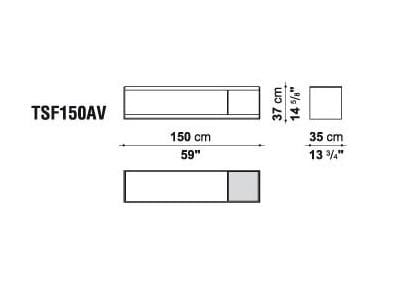 Деревянный прямоугольный низкий журнальный столик B&B Italia ARCH-00139830 - Вид №16