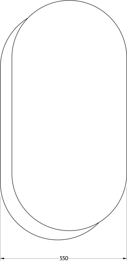 BY 0312 Зеркало на стеклянном основании EVOFORM Double - Вид №1