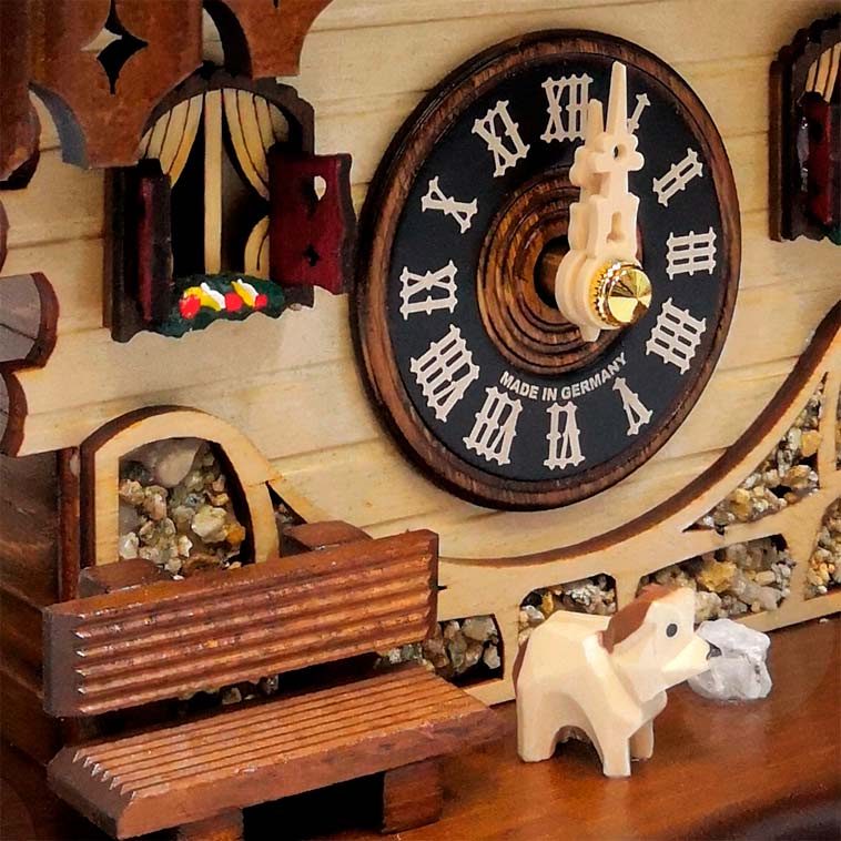 Часы настольно-настенные с кукушкой коричневые Sars SARS ДИЗАЙНЕРСКИЕ 00-3967483 Коричневый  - Вид №4