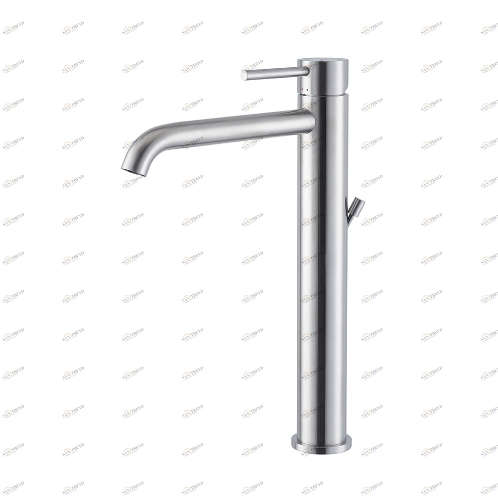 Однорычажный смеситель, высокая версия для верхней раковины, со сливным гарнитуром 1 ”1/4 X-STEEL 316 NEWFORM Италия 69613X