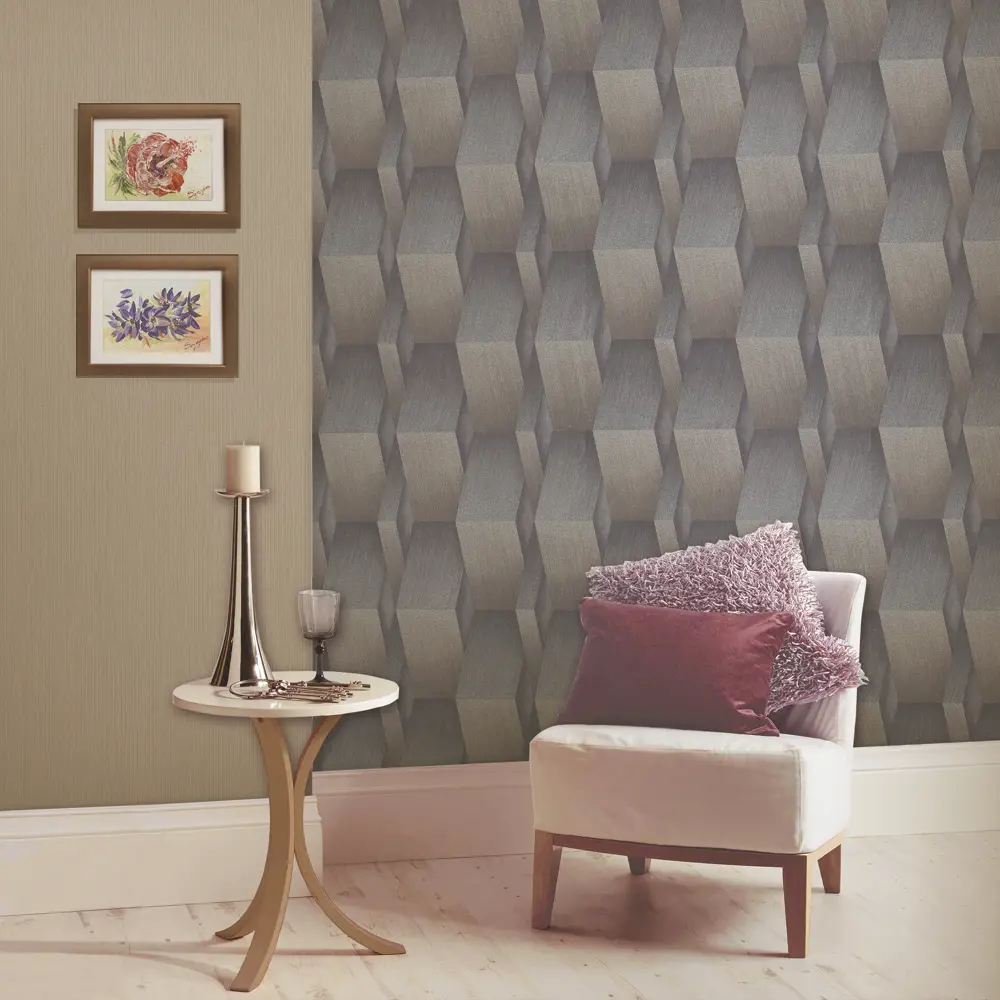 Обои флизелиновые Erismann Fashion for walls бежевые 1.06 м 12035-30 82560253 STLM-2049540 - Вид №2