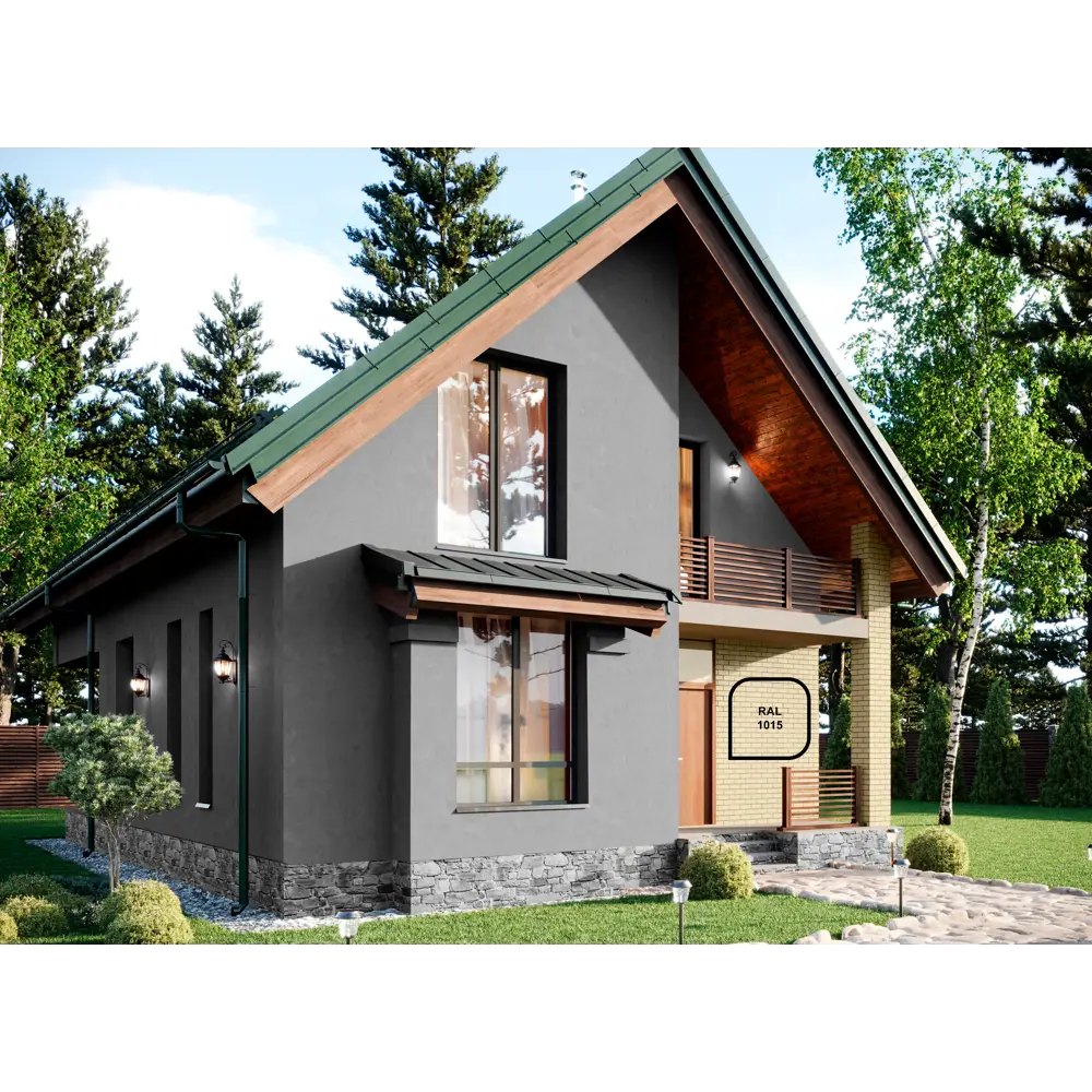 Краска фасадная Jobi Fassadenfarbe матовая цвет белый база A 0.9 л STLM-2210293 - Вид №3