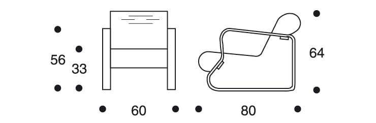 Деревянное кресло с подлокотниками Artek 41 "PAIMIO" ARCH-00106883 - Вид №4