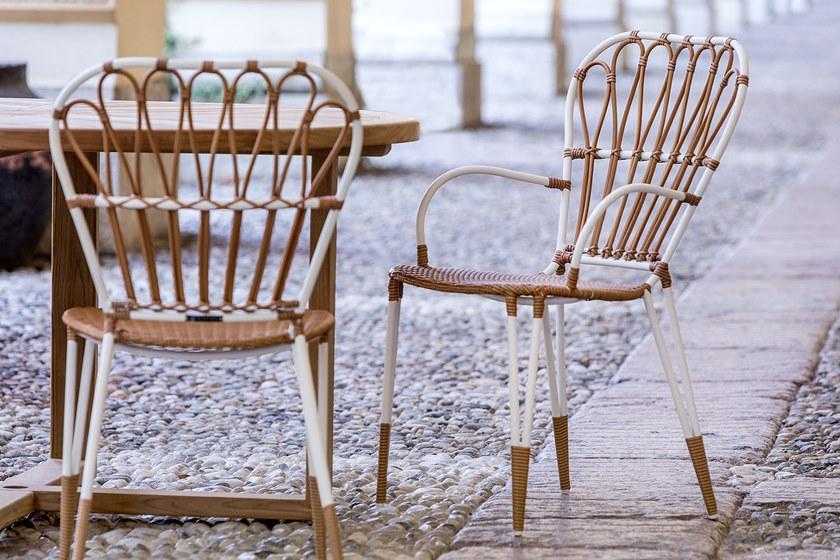 cbdesign Садовый стул из синтетического волокна с подлокотниками Fiorella N365n2 - Вид №3