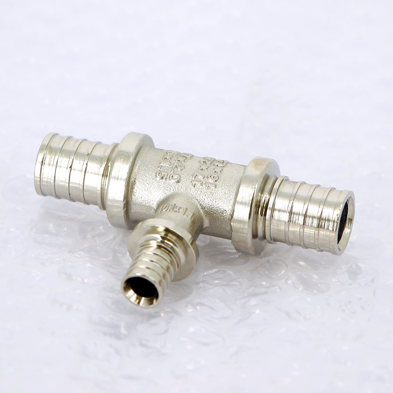 Тройник надвижной оцинкованная латунь REHAU 17х10х17 RAUTHERM S 200543 - Вид №1