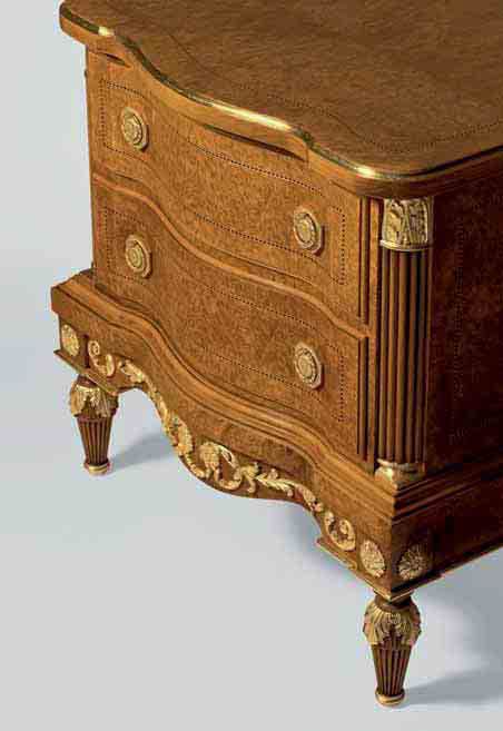 Деревянная тумбочка в неоклассическом стиле с ящиками OAK Галерея ARCH-00142345 - Вид №1