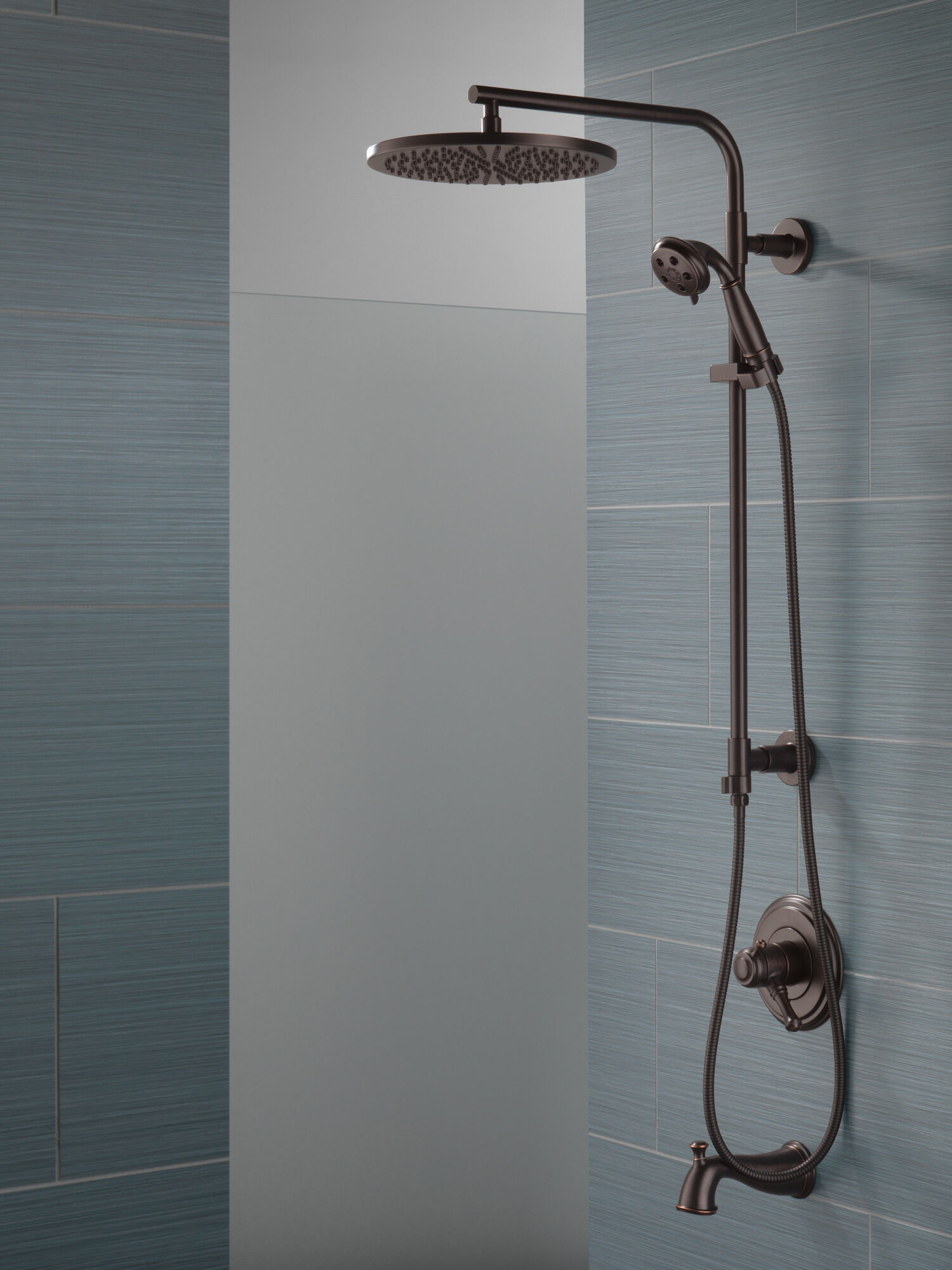58820-RB Душевая стойка 26 дюймов, круглая Delta Faucet Universal Showering Венецианская бронза  - Вид №6