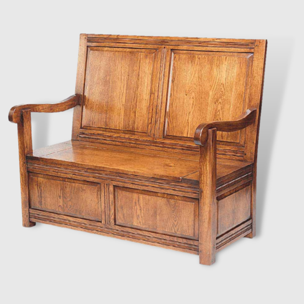 P625 Скамья с двумя панелями ijlbrown  - Вид №1