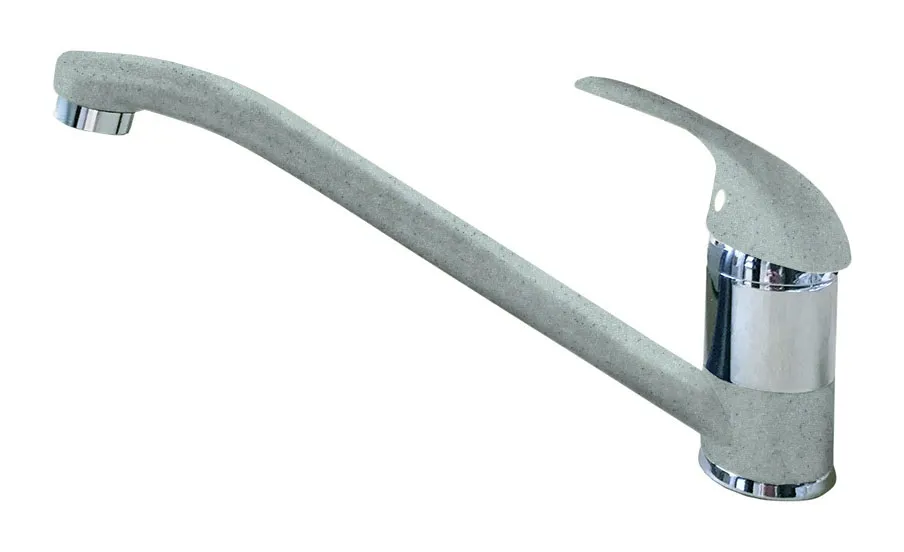 Кухонный смеситель Z-3321 серый GranFest QUARZ