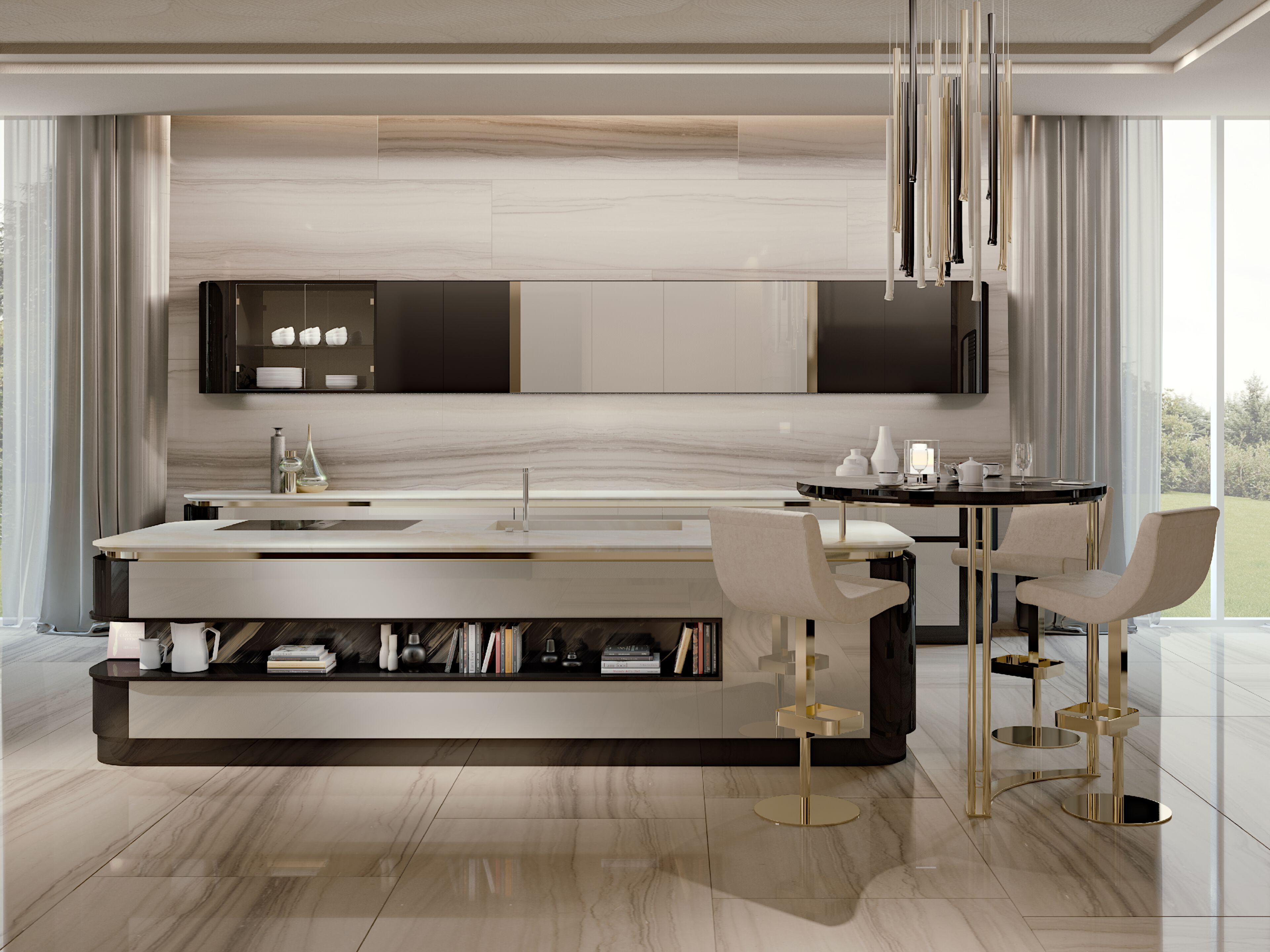 Кухня с островом на заказ Bizzotto Italia Атмосфера ARCH-00076071