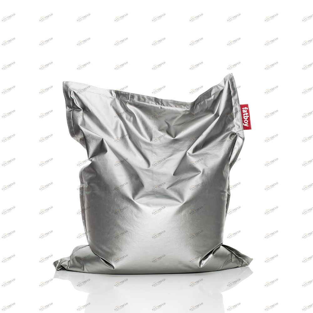 Кресло-мешок Fatboy the original глянцевое серебристое 9000126