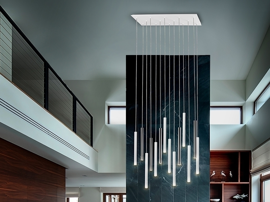 098380 Подвесной светильник 14L хром/белый 300 см Schuller Varas 