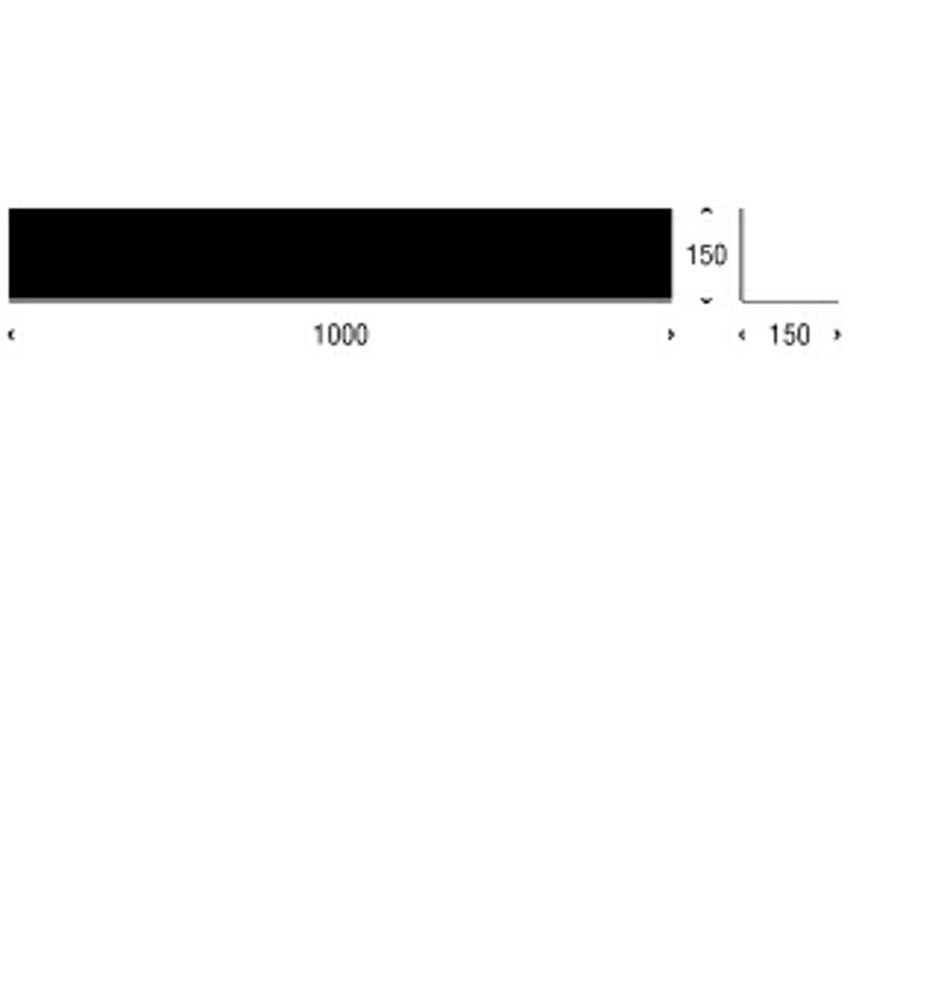 FROST Полка 4022 15x15x100cm » белая Алюминий Белый U4022-W  - Вид №3