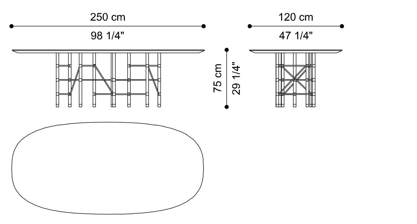 Деревянный овальный стол Gianfranco Ferré Home NIKKO ARCH-00075779 - Вид №3