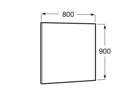 Прямоугольное зеркало для ванной комнаты Roca ARCH-00055915 - Вид №22