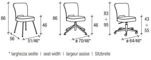 Sesta Стул из мягкой ткани Blog Bg-803 - Вид №5