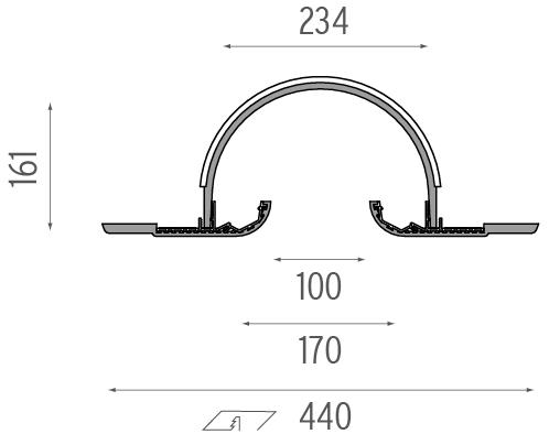 Flos Линейный световой профиль для светодиодных модулей Soft collection - linear sun-id-1364725 - Вид №3