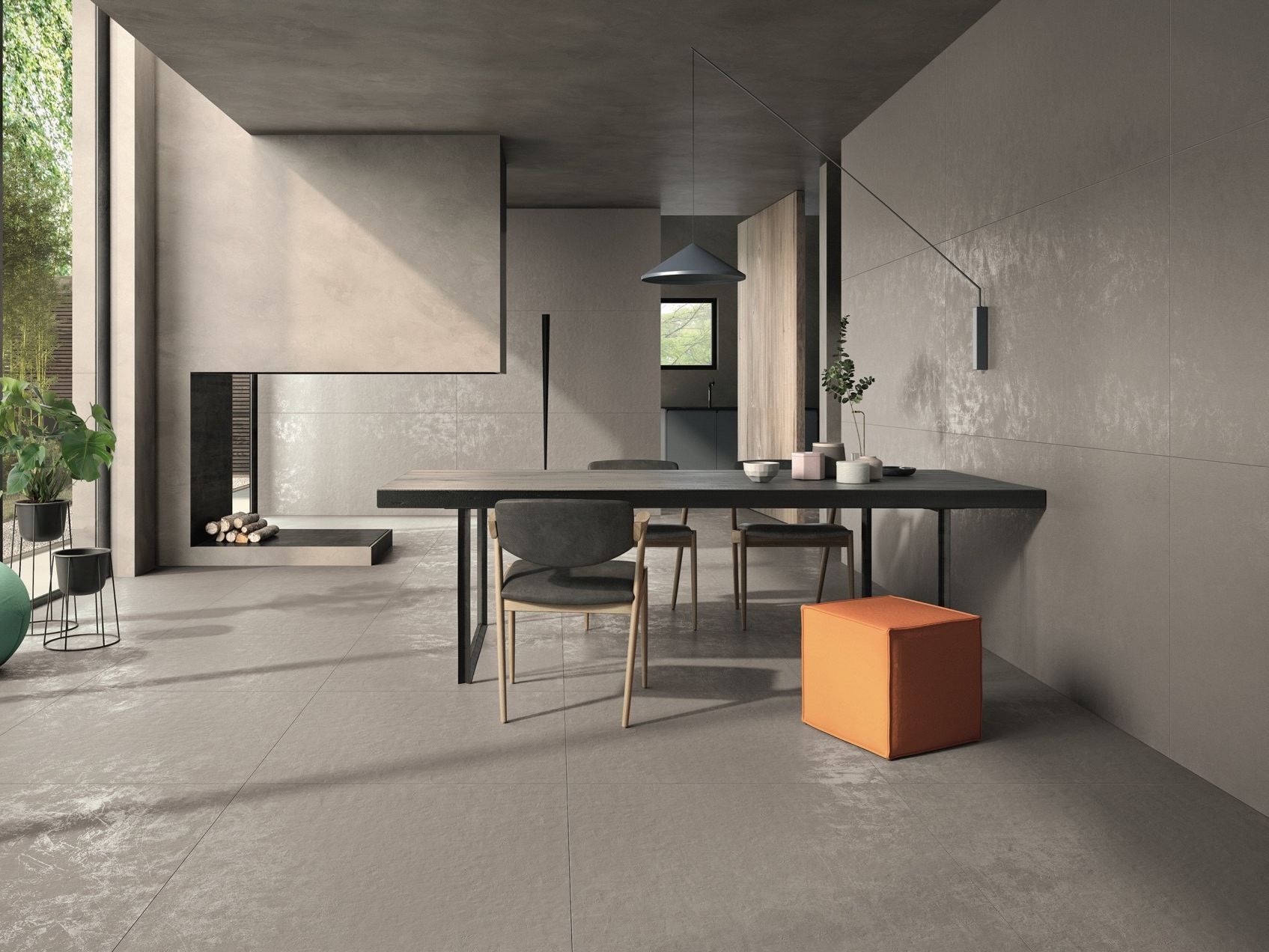 Напольное покрытие из керамогранита для внутреннего и наружного применения с эффектом смолы Casalgrande Padana Granitoker ARCH-00007414 - Вид №1