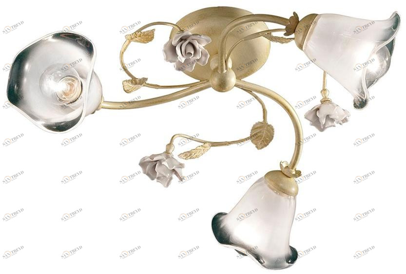 FERROLUCE Керамический потолочный светильник с фиксированным кронштейном Siena C1184-1/2/3/4/6