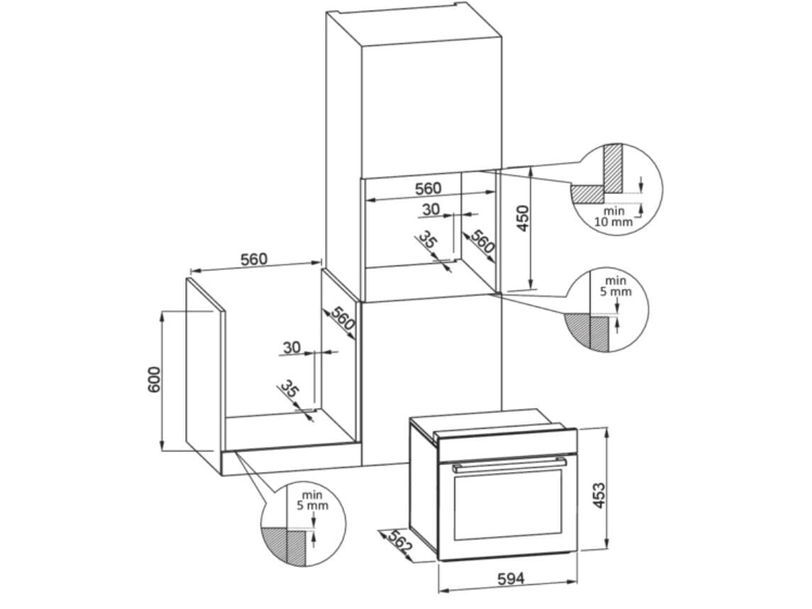 Встроенная Паровая печь с грилем класса A++ Elleci элитная кухня ARCH-00136593 - Вид №2