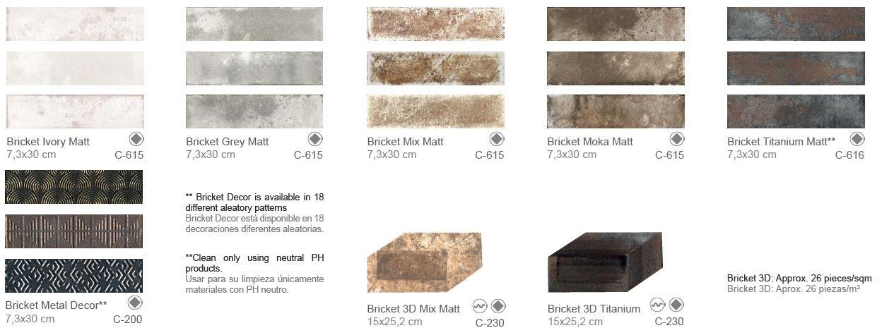 Aparici Настенная керамическая плитка под бетон Brickwork sun-id-1491341 - Вид №4