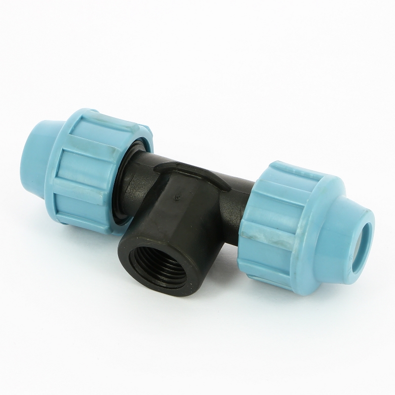 Тройник обжим-В для труб ПНД UNIDELTA 16х1/2" 1007016002 - Вид №2