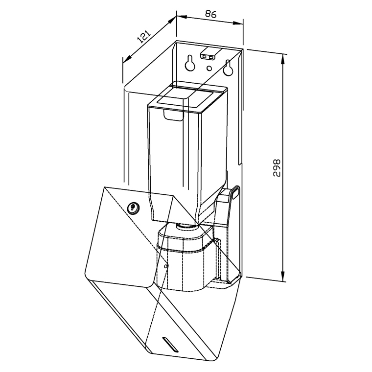 731818 Сенсорный дозатор жидкого мыла PP102e-1 WAGNER_EWAR Wagner Ewar  - Вид №1