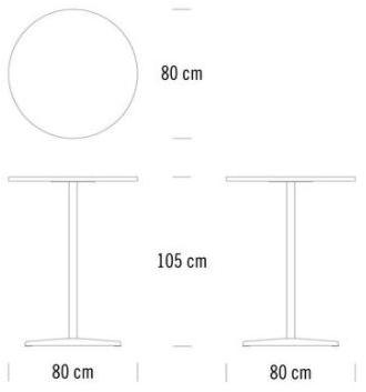 Thonet Круглый высокий стол  1828  - Вид №3