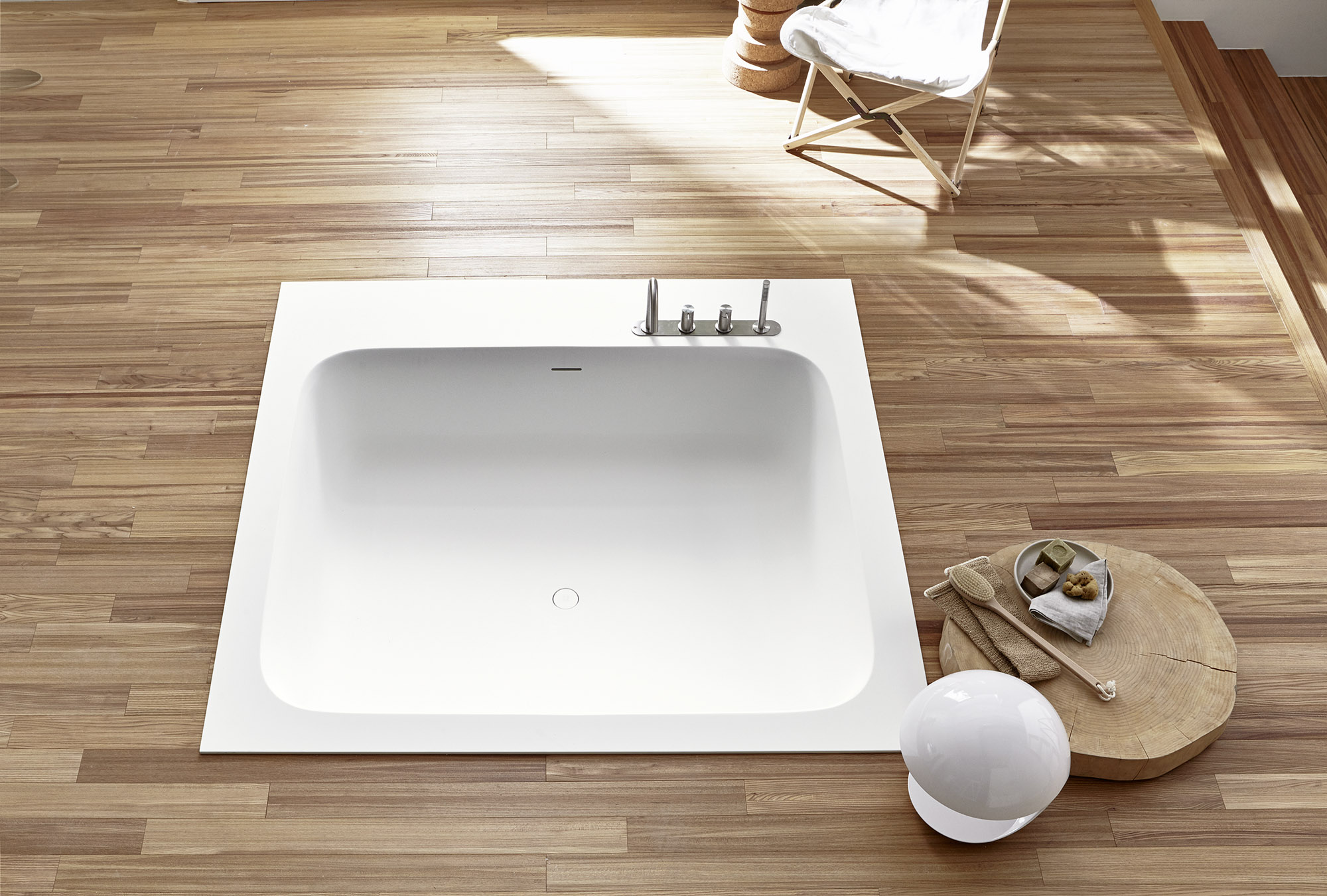 Rexa Design Группа ванн на 4 отверстия с тарелкой, переключателем на 2 стороны и изливом REXA-ST207  - Вид №1