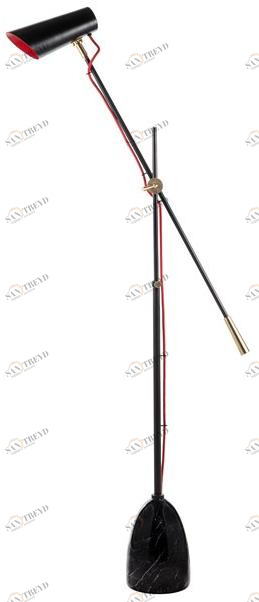 Il Bronzetto Торшер из латуни с гибким кронштейном Blossom Cam01