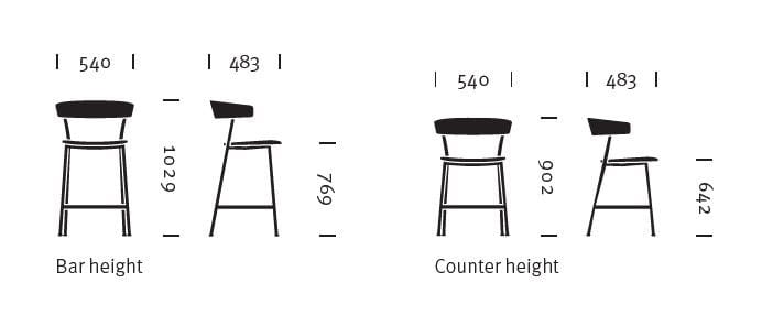 Деревянный стул с мягким сиденьем Herman Miller Leeway ARCH-00148459 - Вид №9