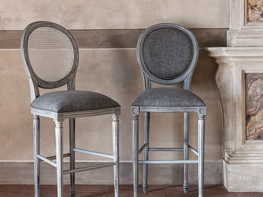 Il Giardino di Legno Табурет из массива дерева с подставкой для ног Mozaic Moza0357 - Вид №1